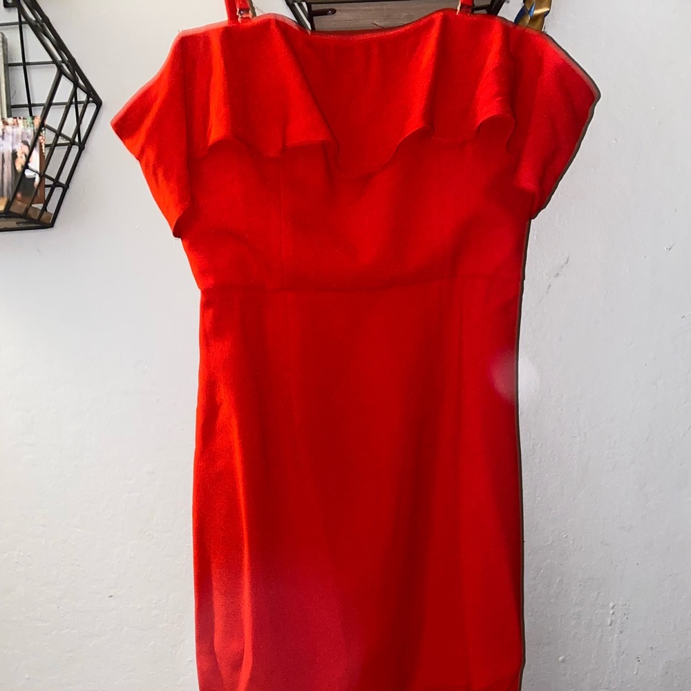 Red off the shoulder Dress the Population dress